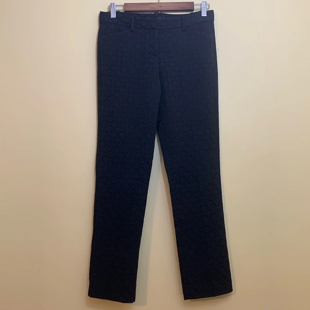 Theory | Black Marsienna Tori Black Jacquard Embroidery Tailored trousers Pants